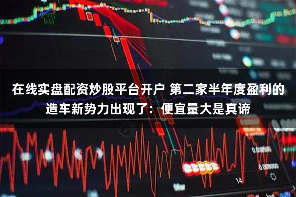 在线实盘配资炒股平台开户 第二家半年度盈利的造车新势力出现了：便宜量大是真谛